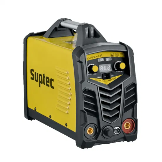 Suptec TIG 235A Máquina de soldadura de gas argón Motor DC 85% Soldadores inversores 0,73 Cos Venta caliente y alta frecuencia TIG MMA DC 220V Máquina de soldadura TIG